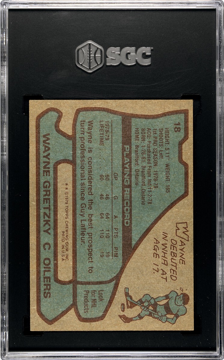 1979-80 Topps #18 Wayne Gretzky Rookie Card SGC 5.5 5449 | eBay