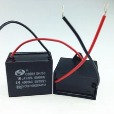 CBB61 450V 18/20/25/30/35/40/50 UF  Fan Motor RUN Capacitor  2 WIRES