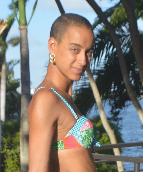 Top de bikini con aros estampado de patchwork Sperry talla XS Foto 4 de 4