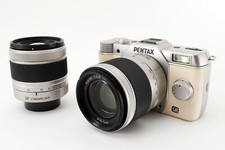 PENTAX Q10 digital Camera White w. 02 5-15mm 06 15-45mm Lens kit