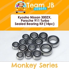 Kyosho Nissan 300ZX, Porsche 911 Turbo - 14 Pcs Rubber Sealed Bearings Kit