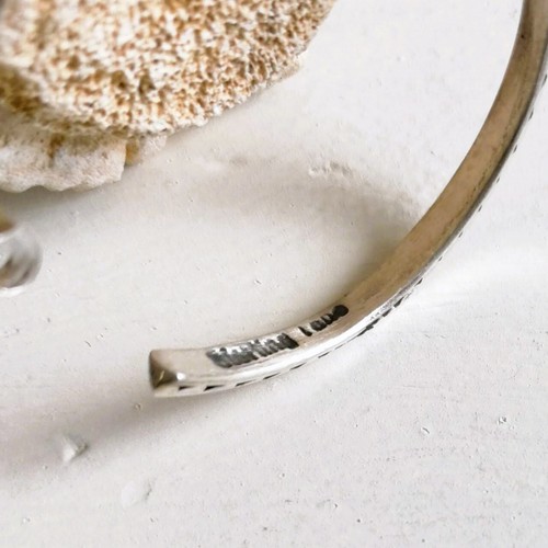 Native American Navajo Sterling Silver Pyramid 1.25" Small Hoop Earrings Unique - Picture 8 of 8