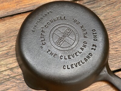 Griswold Cast Iron #3 Cliff Cornell Skillet | eBay