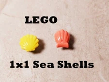 New LEGO Sea Shell Set YELLOW Coral Rare Unique Color Mermaid Friends Life Food