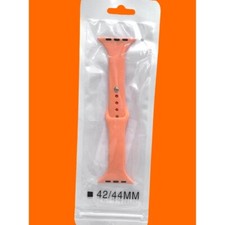 Silicone Orange Sports Slim Watch Band For Apple Watch Size 42mm-44mm