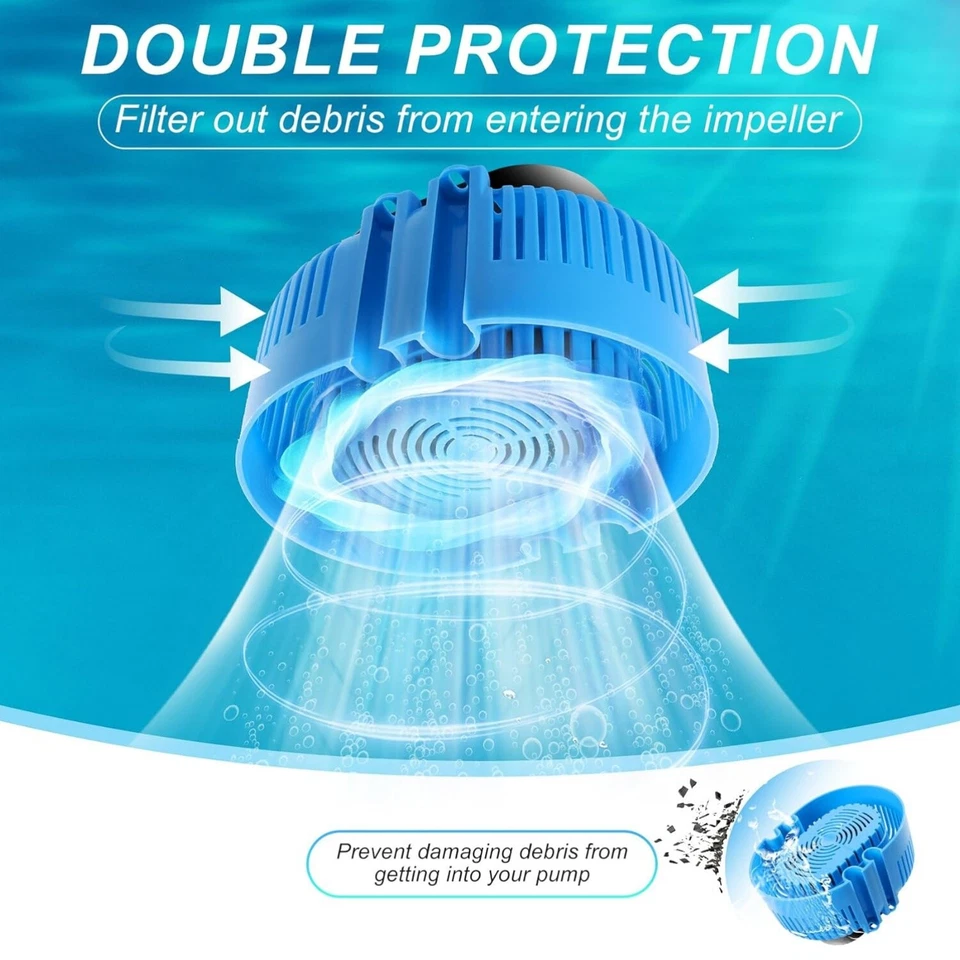 Pool Cover Pump Submersible Swimming 850 GPH with Drainage Hose 25 Ft Cord UAS - Image 3 of 4