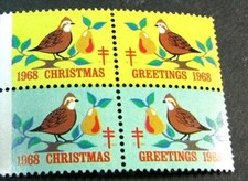 Old Christmas Seals Partridge and Pear (see note) MNH PA11