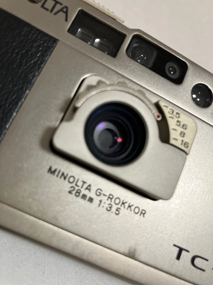 [EXCELENTE+++++] Cámara fotográfica compacta de 35 mm Minolta TC-1 apuntar y disparar Japón #1847 Foto 4 de 4