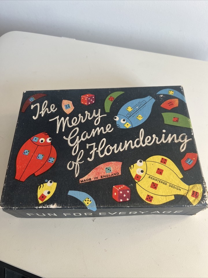 The Merry Game Of Floundering Vintage Board Game Spears Games eBay