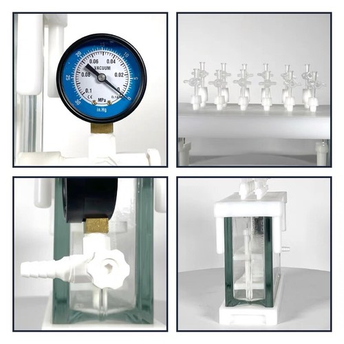 12 position solid phase extraction vacuum SPE manifold U | eBay