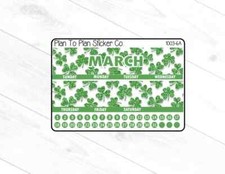 1003-6C March 8.5X11 Monthly View Kit Planner Stickers.