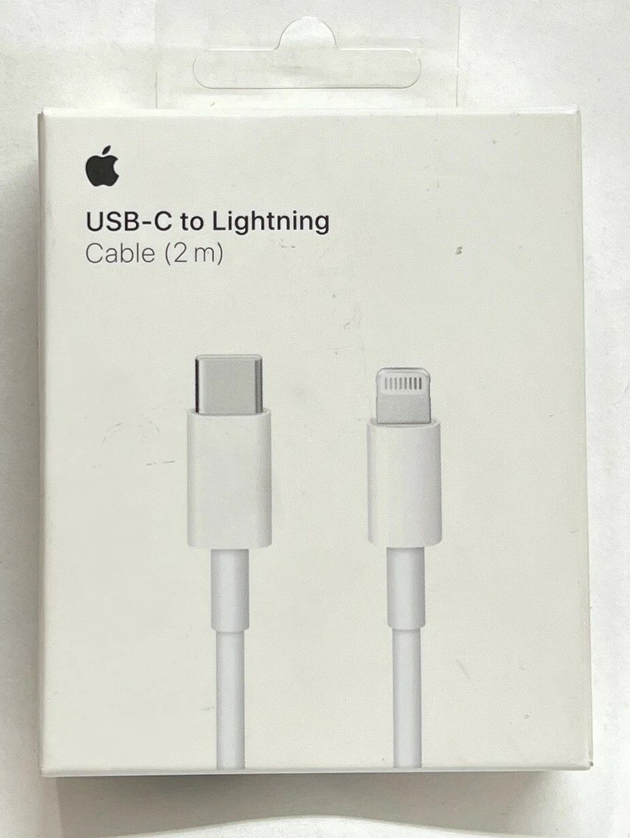 Bigote Ondas Sesión plenaria Genuine Apple MQGH2AM/A 6.6&#039; (2M) USB-C-to-Lightning Charging Cable |  eBay