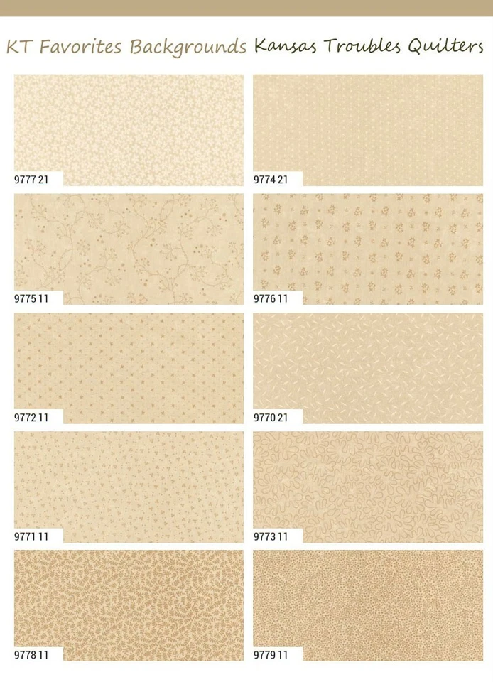 Kansas Troubles Jelly Roll Moda QUILT Fabric Favorites Backgrounds cream 9770JR - Image 2 of 4