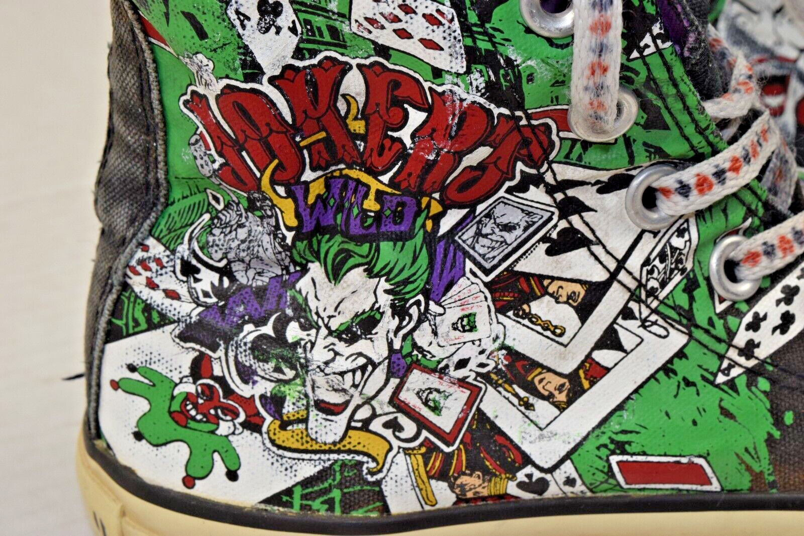 SAOLA Converse All Star alte taglia 5 uomo 2012 Jokers Wild HA suola