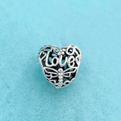 Authentic Pandora Love Life Promise of Spring Openwork Heart Charm 797046