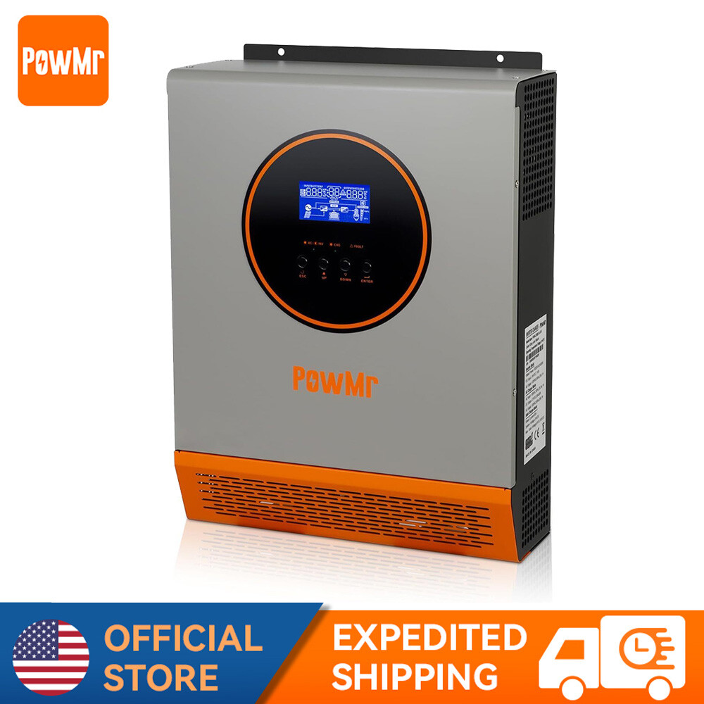 2400W 24V Solar Inverter Hybrid 110V/120V Off Grid 50A Charger Controller PV 80V. Available Now for $249.99