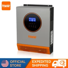 2400W 24V Solar Inverter Hybrid 110V/120V Off Grid 50A Charger Controller PV 80V