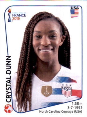 Panini Frauen WM 2019 Sticker 409 - Crystal Dunn - USA