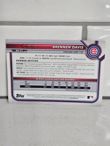 2022 Bowman Paper Base Stars/Vets #1-100 & Prospects #BP1-150 + Parallels/Autos - Picture 223 of 409
