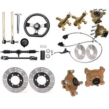 Steering Wheel Gear Rack Pinion Shaft Tie Rod Go Kart Golf Cart ATV Quad Buggy