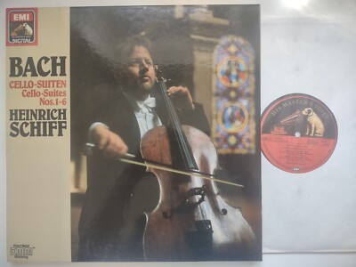 HEINRICH SCHIFF PLAYS JS BACH 6 CELLO SUITES EMI EX 27 0077 DIGITAL