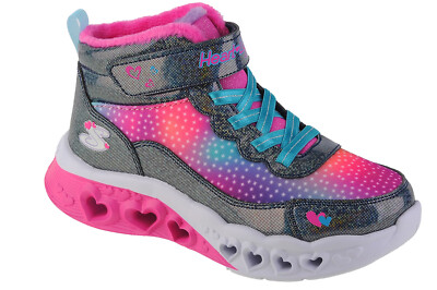 Winterschuhe für Mädchen, Skechers Flutter Heart Lights - Simple Amor,Dunkelblau