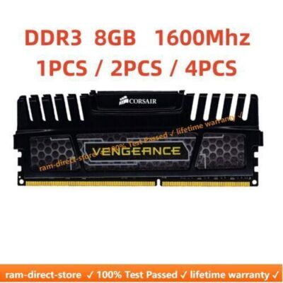 Corsair Vengeance DDR3 8GB 1600 MHz PC3-12800 Desktop RAM Memory DIMM 240pins