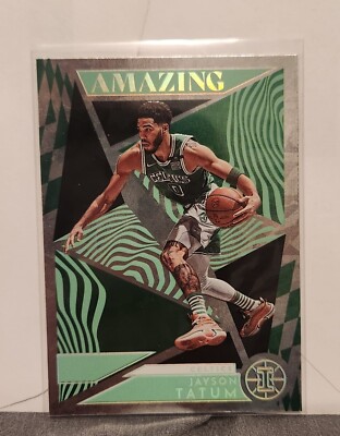 2021-22 Panini Illusions - Amazing Emerald #9 Jayson Tatum