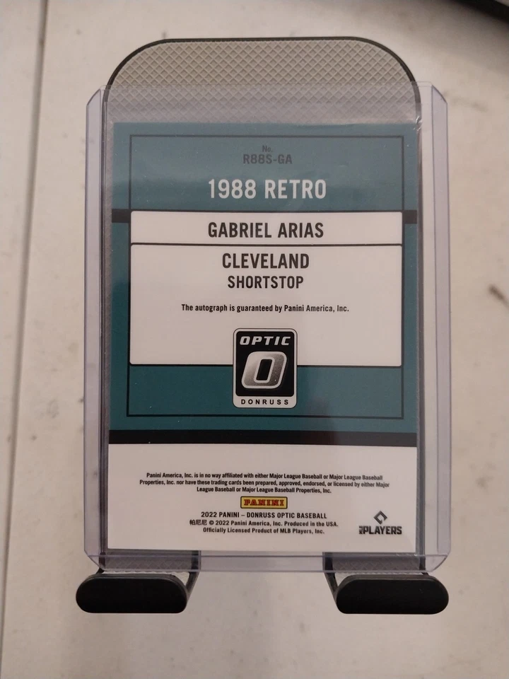 2022 donruss optic baseball Retro Gabriel Arias Auto # R88s-ga - Image 2 of 2