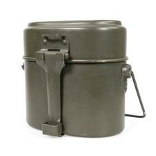 Genuine Austrian Army 3-Piece Mess Tin Set - Military Surplus Camping Billy Cans