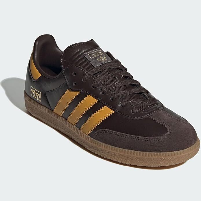 adidas Originals Samba OG Dark Brown Preloved Yellow Gum IG6174