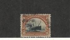 United States, Postage Stamp, #299 Used, 1901 Ship Beautiful Stamp