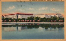 Postcard Washington DC Bureau of Engraving & Printing 1949 Linen Vintage PC b969
