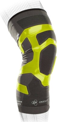 DonJoy Performance TRIZONE Compression Knee Sleeve in Slime Green - XL Left Leg