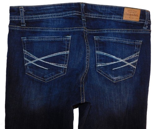 Aeropostale Womens Chelsea Denim Jeans Bootcut Jeweled Buttons & Trim SIZ 9 10 L - Picture 4 of 4