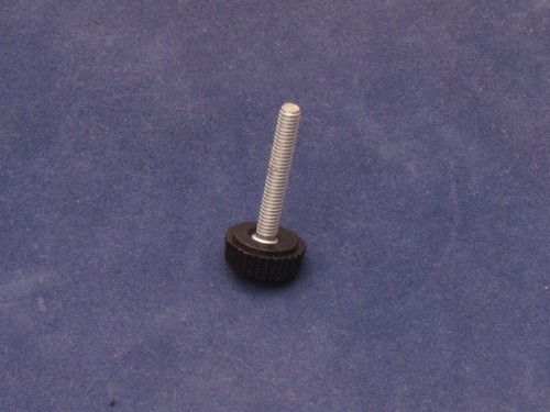 M4 25mm Black Round Head Handle Hand Screw Knurled Rubber Thumb - Picture 11 of 12