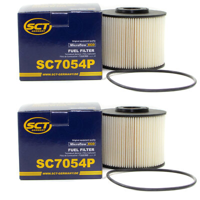 Kraftstofffilter Diesel 2 X SC7054P für Citroen C4 DS Fiat Ford Kuga Peugeot 308