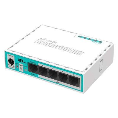 hEX lite Ethernet LAN White Wired Router