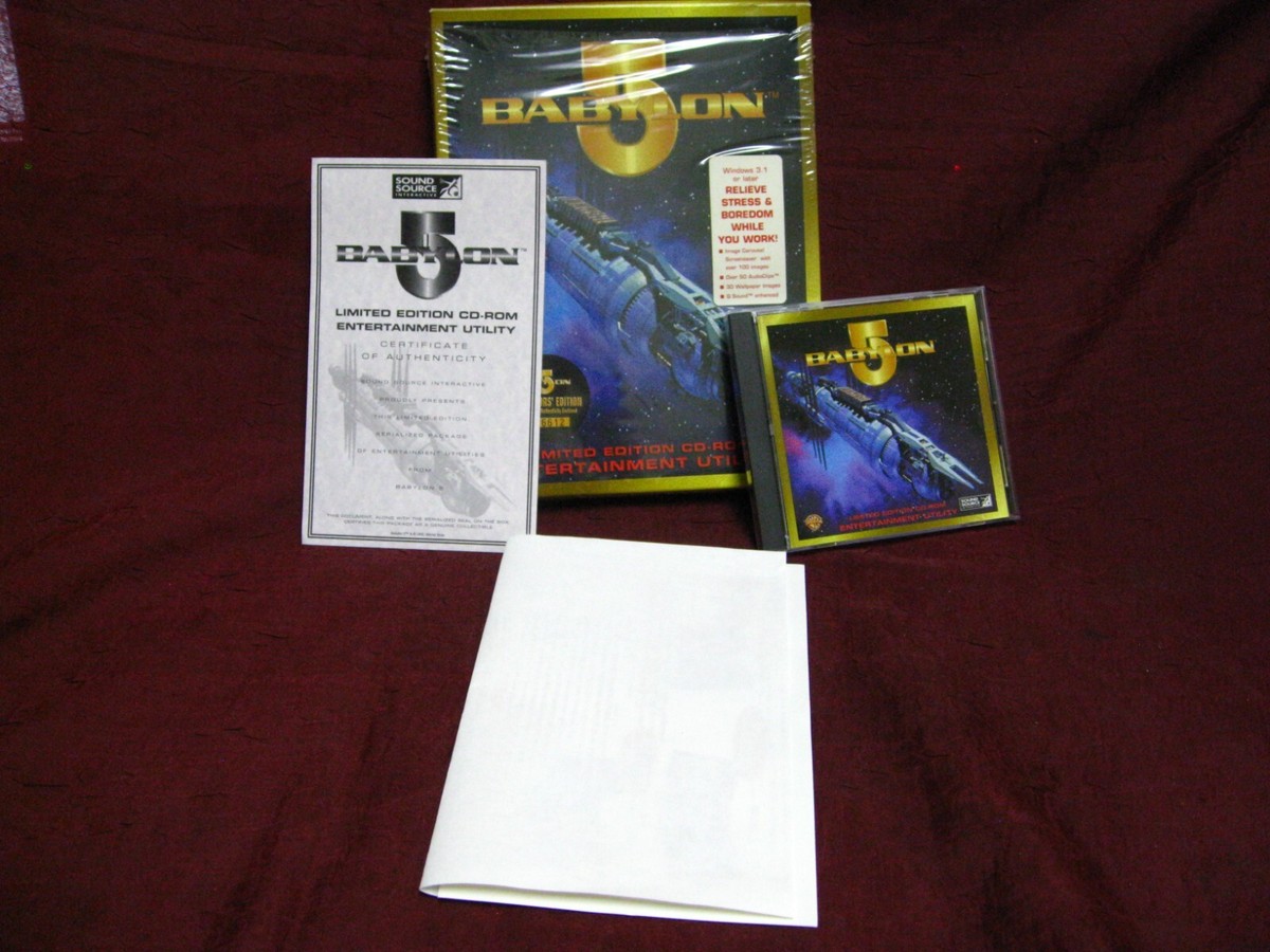 Babylon 5 Arcade Series Entertainment Utility Shadow Wars CD