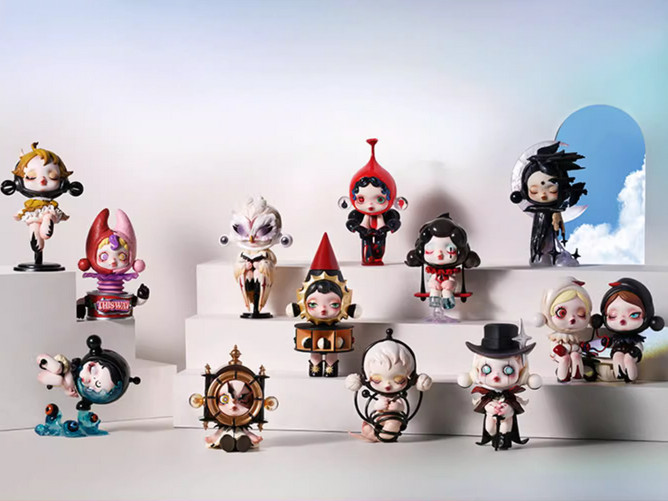 SKULLPANDA 18体セット　ケース付き Skullpanda Image of Reality Blind Box Confirmed Figures Toy Gift