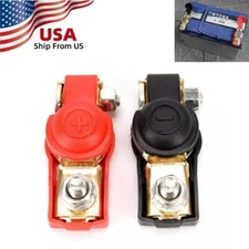 1Pair Car Battery Terminal Clamps Car Battery Cable Connector Positive+Nagative