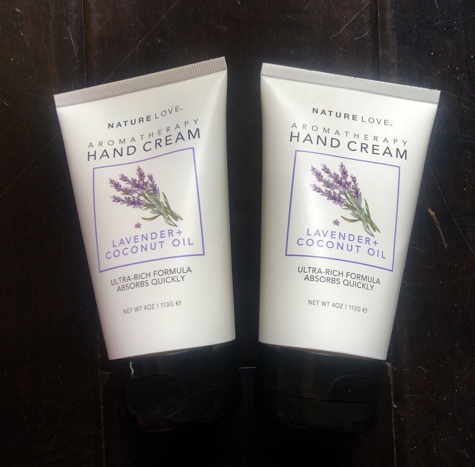 (2x PACK) Nature Love Aromatherapy Hand Cream Lavender & Coconut Oil 4