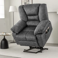 Large Power Lift Electric Recliner Chair with Massage and Heat for Elderly