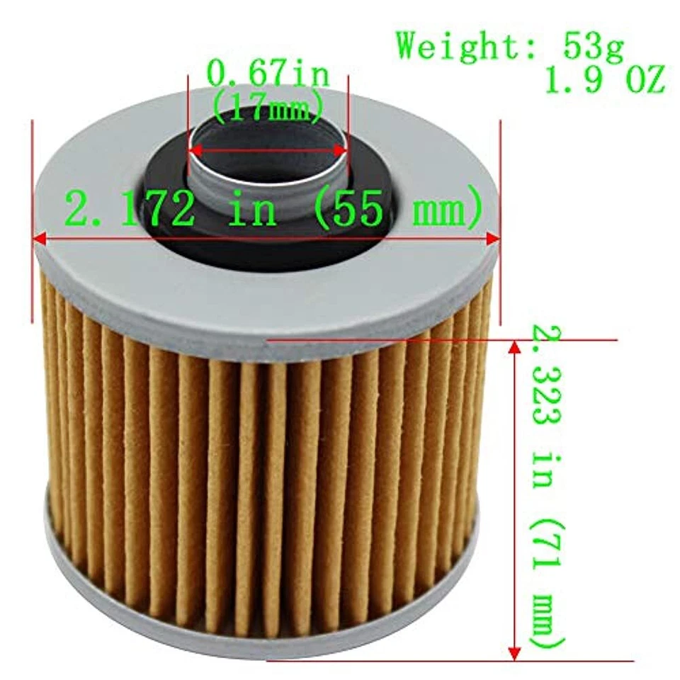 Filtro de aceite para Yamaha XV250 Route66 250 1988-1990 1995-1997/SR250 1979-1991 1996 Foto 2 de 4