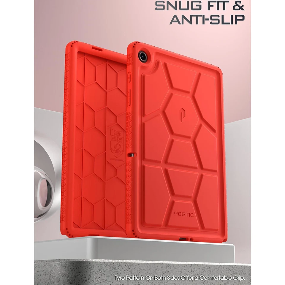 For Samsung Galaxy Tab A9+ Plus Case Shockproof Rugged Kids Friendly Cover Red - Image 4 of 4