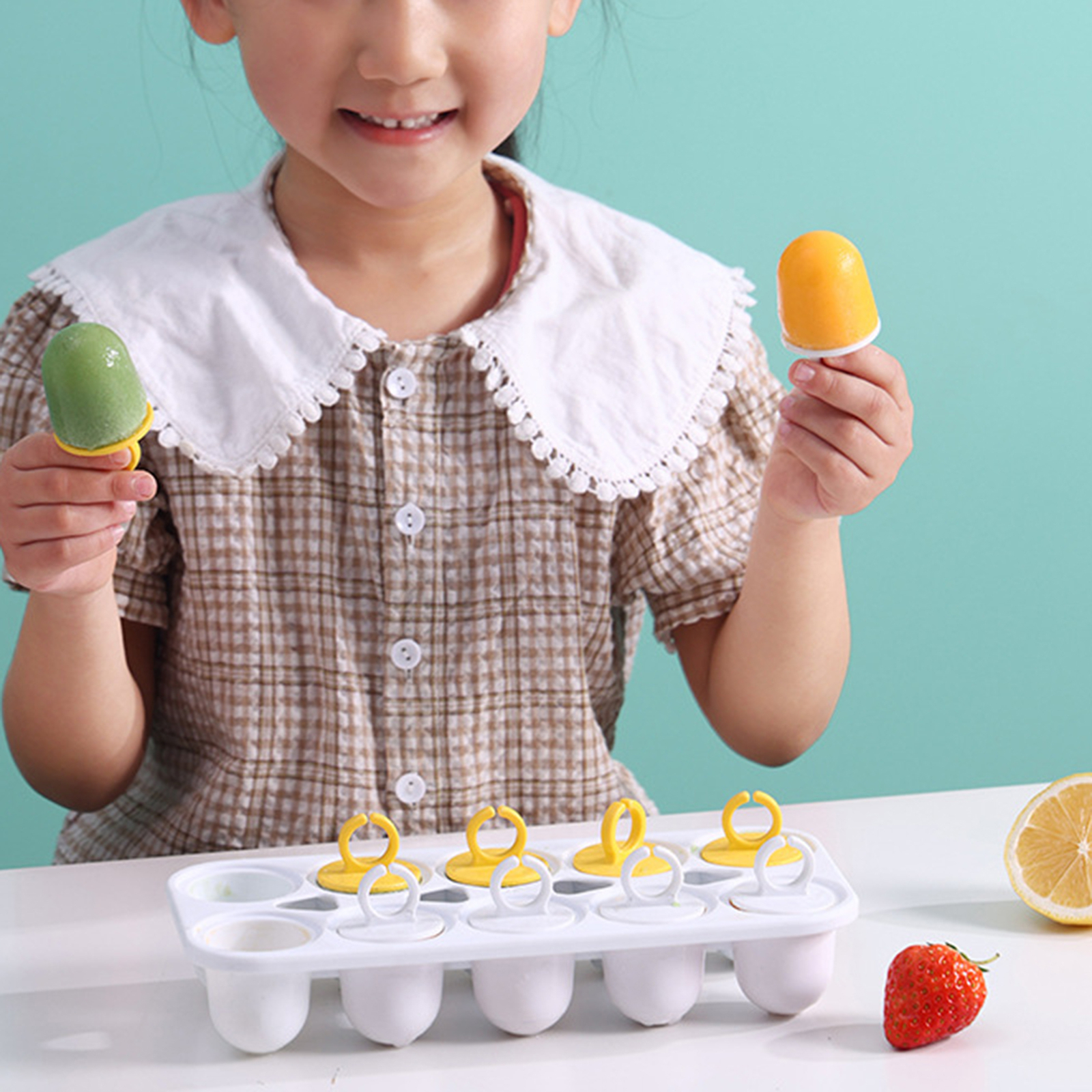 Popsicle Mold Food Grade Making Ice 10 Grids Ice Ball Cream Maker