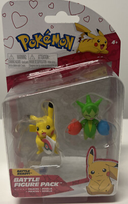 Pokemon Battle Figure 2 Pack (Pikachu & Roselia) - Brand new Sealed In box