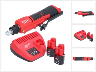 Milwaukee M12 FTB-202 Reifenaufrauer 12 V 7/16'' Hex + 2x Akku 2,0 Ah + Lader