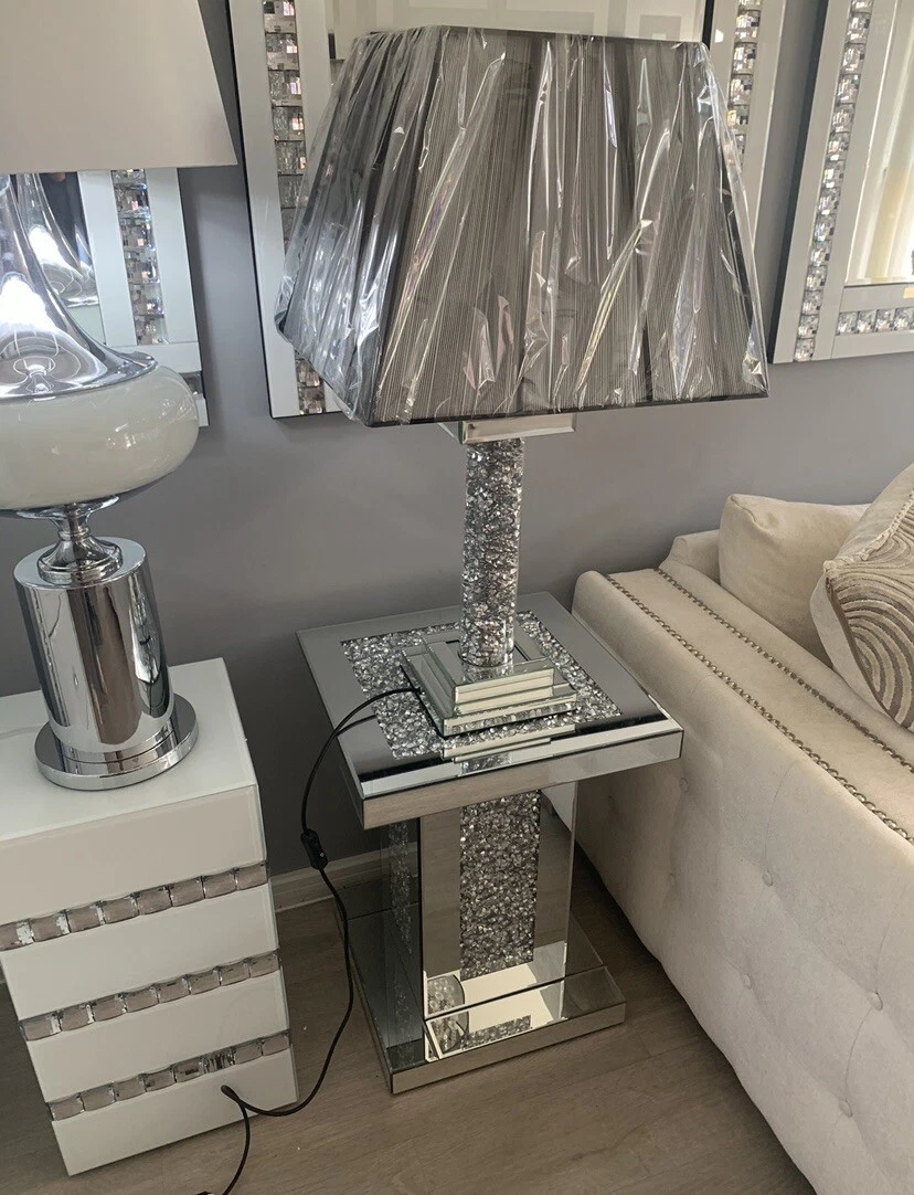 Crushed diamond hotsell table lamp