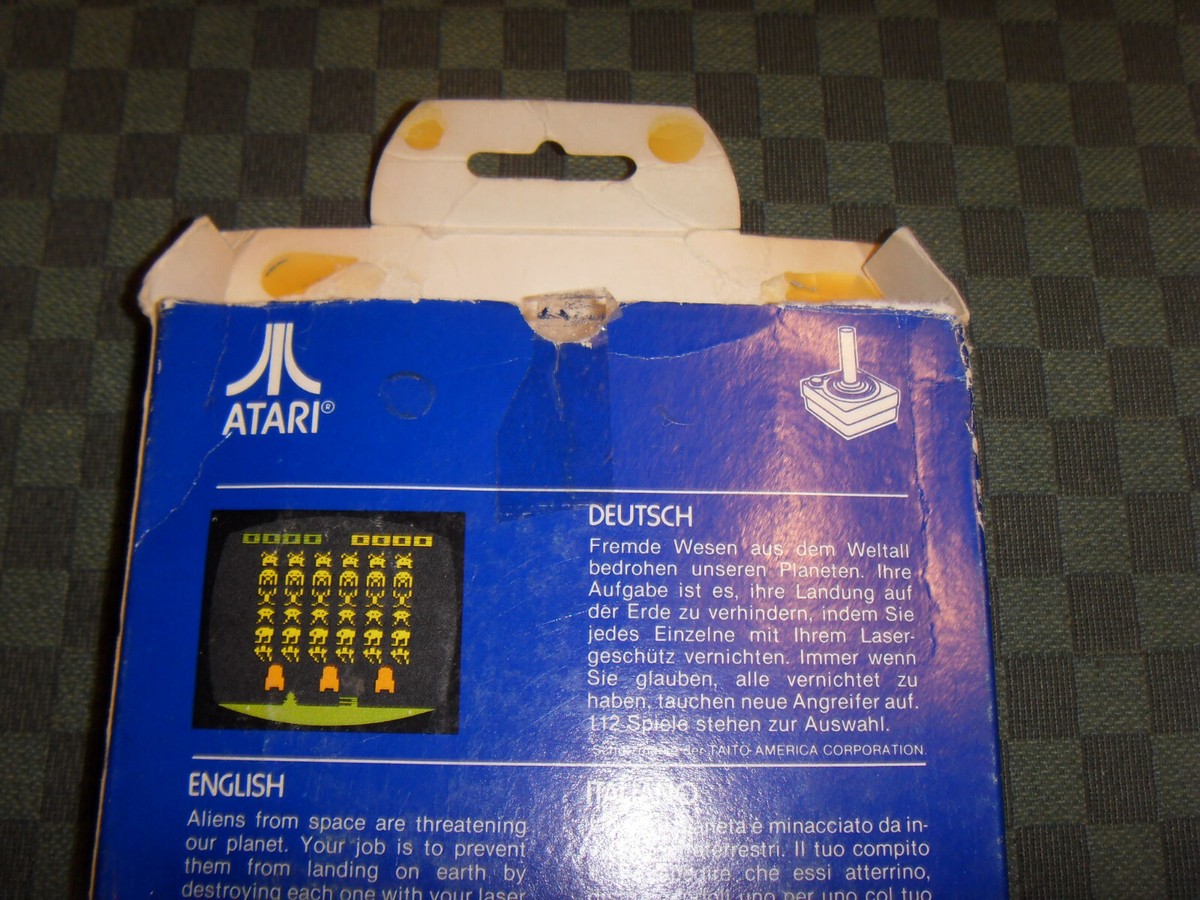 ETAT RARE en boite : SPACE INVADERS pour Atari 2600 VCS (Pal 400